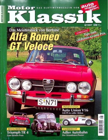 Deckblatt Motor Klassik (08/1997)